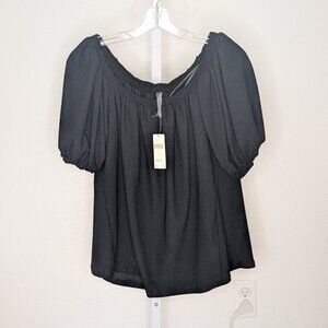 Anthropologie Elegant Black Women's Top